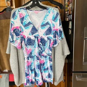 Lilly Pulitzer Parigi Skort Romper Stars Size XXS